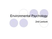 Environmental Psychology