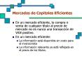 Mercados de Capitales Eficientes PowerPoint PPT Presentation