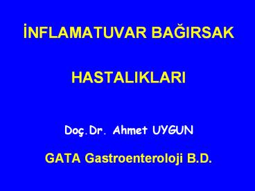 INFLAMATUVAR BAGIRSAK
