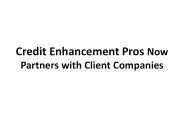 Credit Enhancement Pros Now Partners with Client Companies