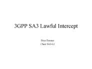 3GPP SA3 Lawful Intercept