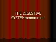 THE DIGESTIVE SYSTEMmmmmmm!