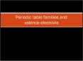 Periodic table families and valence electrons PowerPoint PPT Presentation
