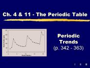 Periodic Trends (p. 342 - 363)