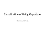 Classification of Living Organisms