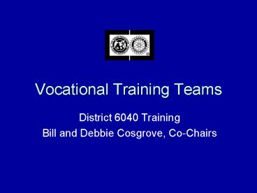 Vocational Training Teams