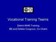 Vocational Training Teams