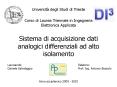Sistema di acquisizione dati analogici differenziali ad alto isolamento PowerPoint PPT Presentation