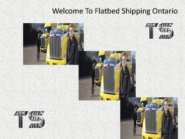 Flatbed Shipping Ontario