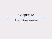 Premodern Humans