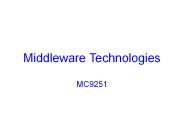 Middleware Technologies