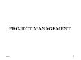 PROJECT MANAGEMENT PowerPoint PPT Presentation