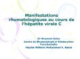 Manifestations rhumatologiques au cours de l PowerPoint PPT Presentation