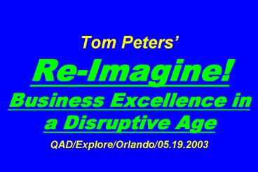 Tom Peters