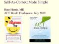 Self-As-Context Made Simple  Russ Harris, MD ACT World Conference, July 2009 PowerPoint PPT Presentation