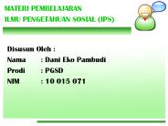 Materi Pembelajaran IPS Kelas IV
