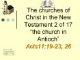 The churches of Christ in the New Testament 2 of 17  PowerPoint PPT Presentation