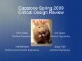 Capstone Spring 2009 Preliminary Design Review PowerPoint PPT Presentation