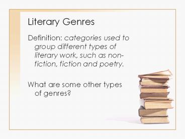 Literary Genres