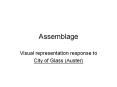 Assemblage PowerPoint PPT Presentation
