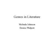 Genres in Literature