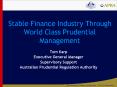 Stable Finance Industry Through World Class Prudential Management PowerPoint PPT Presentation