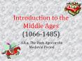 Introduction to the Middle Ages (1066-1485) PowerPoint PPT Presentation