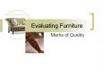 Evaluating Furniture PowerPoint PPT Presentation