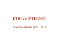 ETICA e INTERNET PowerPoint PPT Presentation