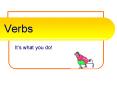 Verbs PowerPoint PPT Presentation
