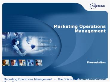 Marketing Operations Management