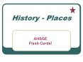 History - Places PowerPoint PPT Presentation