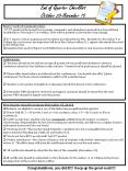 End of Quarter Checklist October 28-November 15 PowerPoint PPT Presentation