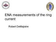 ENA measurements of the ring current