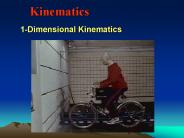1-Dimensional Kinematics