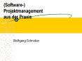 (Software-) Projektmanagement aus der Praxis PowerPoint PPT Presentation