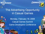 The Advertising Opportunity in Casual Games