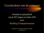 Geschiedenis van de computer