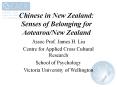 Chinese in New Zealand: Senses of Belonging for Aotearoa/New Zealand PowerPoint PPT Presentation