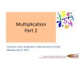 Multiplication Part 2 PowerPoint PPT Presentation
