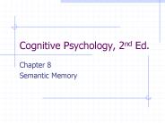 Cognitive Psychology, 2nd Ed.