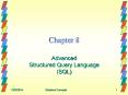 Advanced Structured Query Language (SQL) PowerPoint PPT Presentation