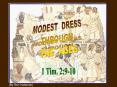 MODEST DRESS  THROUGH THE AGES PowerPoint PPT Presentation