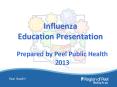 Influenza Education Presentation PowerPoint PPT Presentation