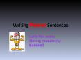 Writing Power Sentences PowerPoint PPT Presentation