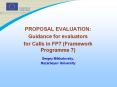 PROPOSAL EVALUATION: PowerPoint PPT Presentation