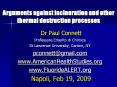 Arguments against incineration and other thermal destruction processes PowerPoint PPT Presentation