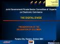 FTAA.ecom/inf/112  October 25, 2001 The Digital Divide PowerPoint PPT Presentation