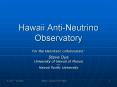 Hawaii Anti-Neutrino Observatory PowerPoint PPT Presentation