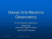 Hawaii Anti-Neutrino Observatory